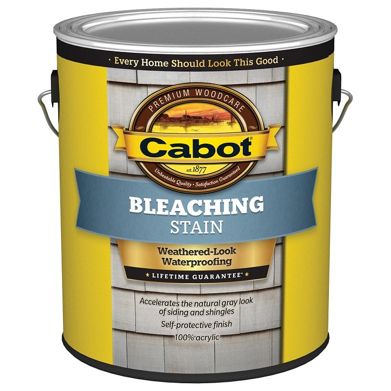 Cabot 140.0010241.007 Bleaching Oil Stain, Natural Gray, Liquid, 1 gal (Pack of 4)