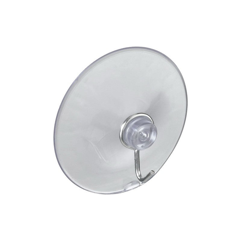 National Hardware V2524 Series N259-952 Suction Cup, Steel Hook, PVC Base, Clear Base, 2 lb Working Load, 1/PK (Pack of 5)