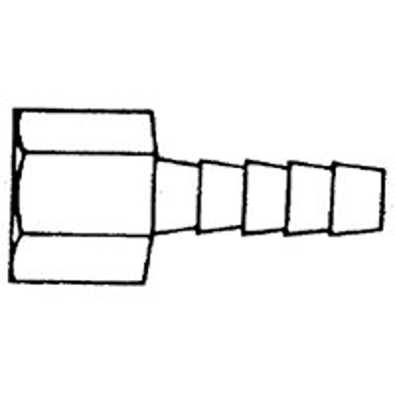 US Hardware M-276C Hose Barb, Specifications: 1/4 in FNPT, Brass