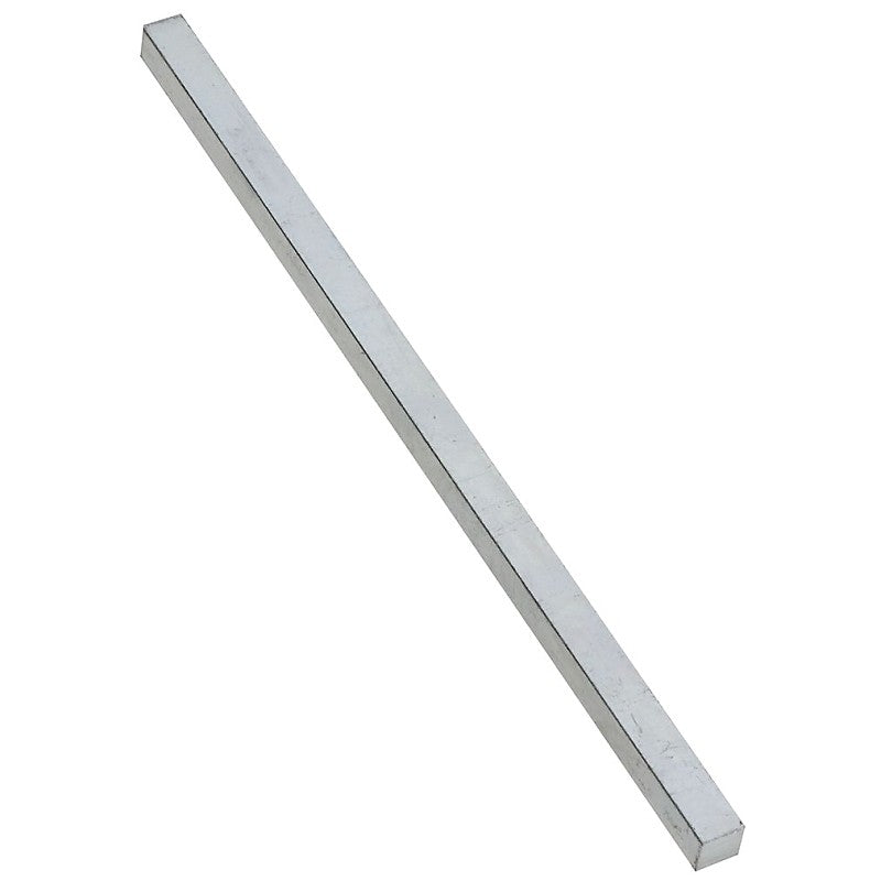 National Hardware 4030BC Series N180-208 Key Stock, 1/2 in W, 1/2 in H, 12 in L, Steel, Zinc