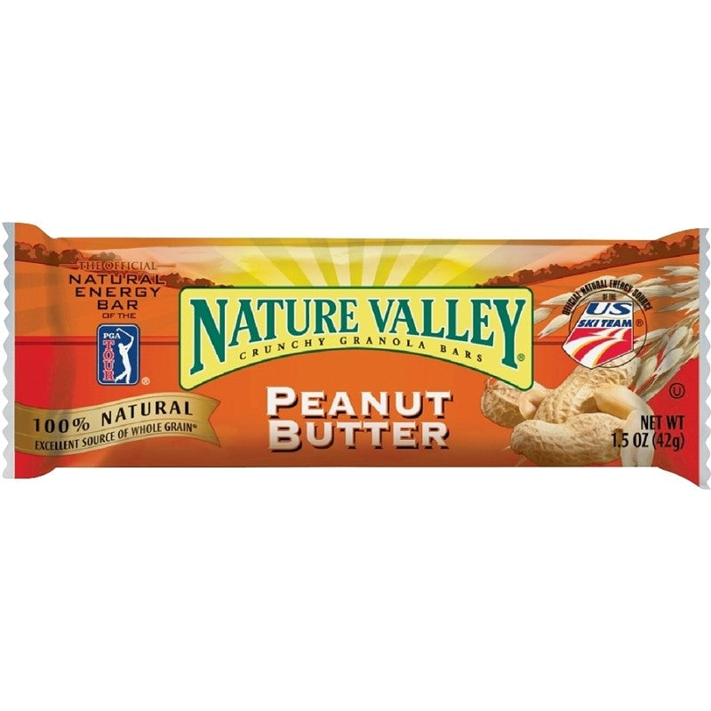 Nature Valley NVPB18 Granola Bar, Peanut Butter Flavor, 1.5 oz (Pack of 18)