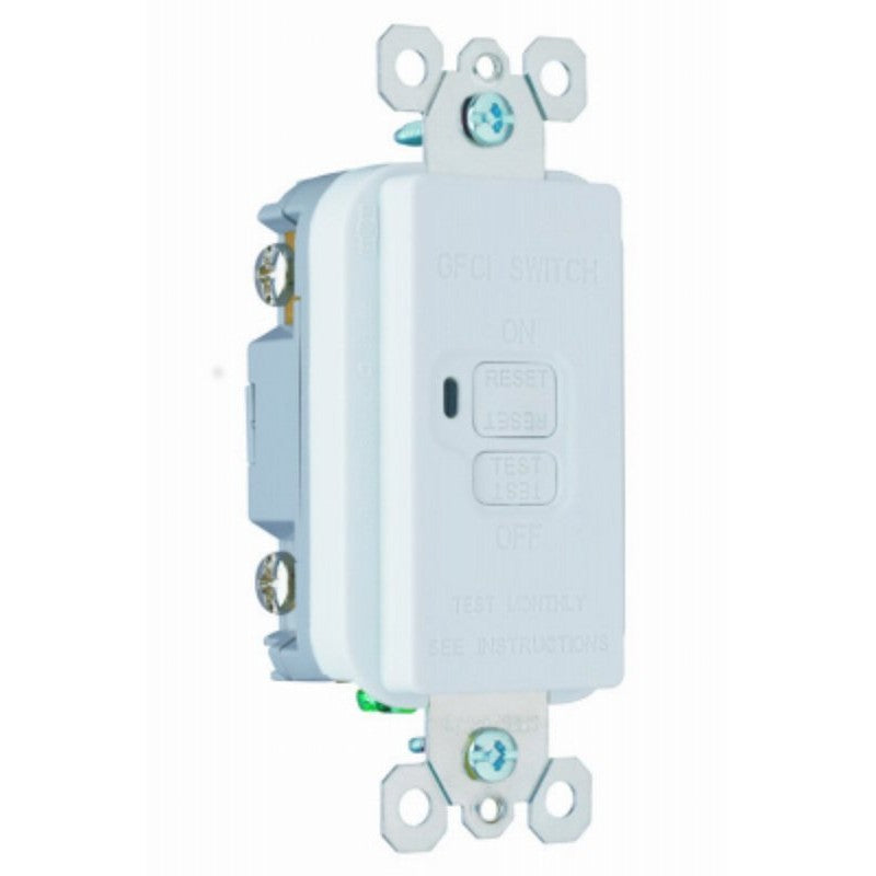 Legrand radiant Series 2087WCCD4 GFCI Receptacle, 125 V, 20 A, NEMA: NEMA 5-20R, Back and Side Wiring, White