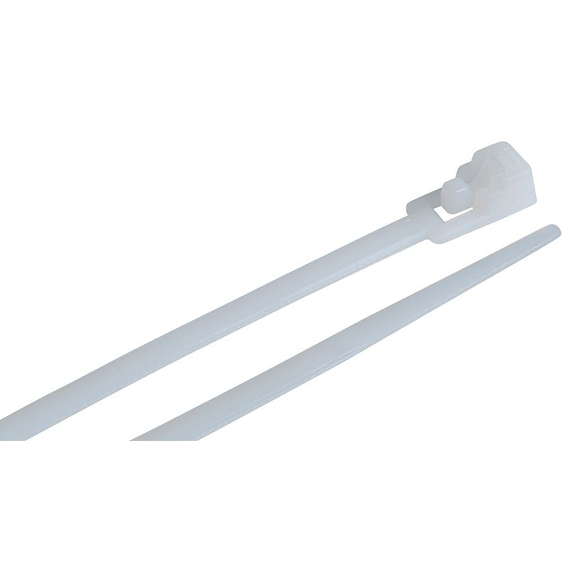 Gardner Bender 47-111 Cable Tie, Nylon, Natural, 12 in L, 10/BAG
