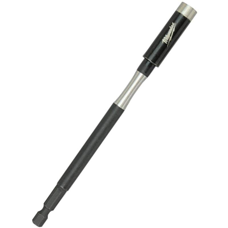 Milwaukee SHOCKWAVE 48-32-4511 Series Bit Holder with C-Ring, 6 in L, 1/4 in Drive, Hex Drive, 1/4 in Shank, Hex Shank