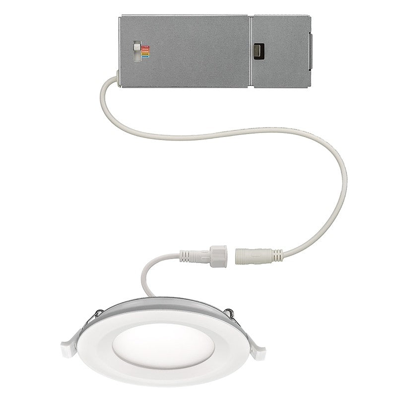 ETI DLLP-NL Series 53827103 Downlight with Nightlight, 9.6 W, 120 V, LED Lamp, Aluminum