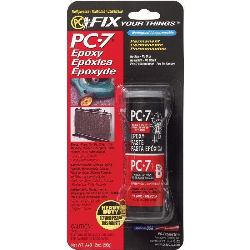Protective Coating PC-7 Series 027776 Epoxy Adhesive, Gray, Paste, 2 oz, Pack