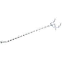 Single Multi Fit Pegboard Hooks 8 Inch Zinc Plated Steel 3 Pack