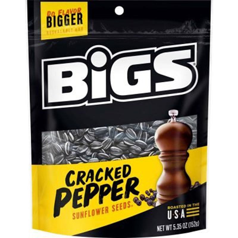 Bigs 55035 Sunflower Seed, Black Pepper, 5.35 oz (Pack of 12)