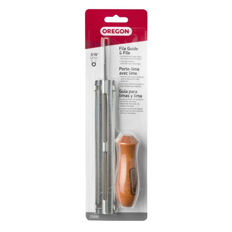 Oregon 25896 Chainsaw File Guide, 3/16 in Dia Dimensions, Round, Steel
