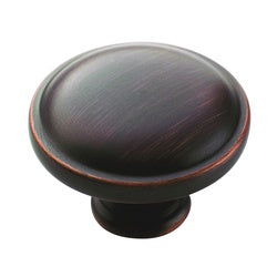Cabinet Knob 1-1/4 Inch Oil Rubbed Bronze 10 Pack