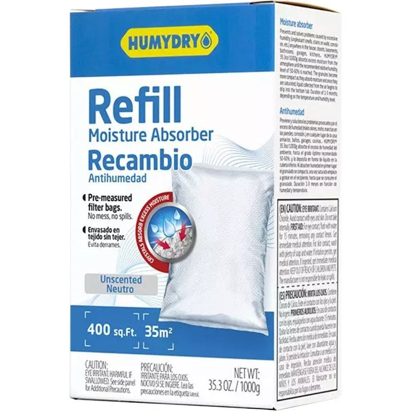 Humydry USA60001C12 Moisture Absorber Refill, 35.3 oz, Granular, Neutral