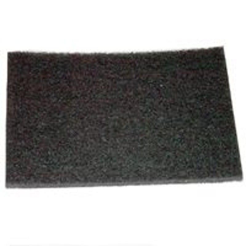 Essex Silver Line 1218THKB Floor Stripping Pad, Black, 12 in L, 18 in W (Pack of 5)