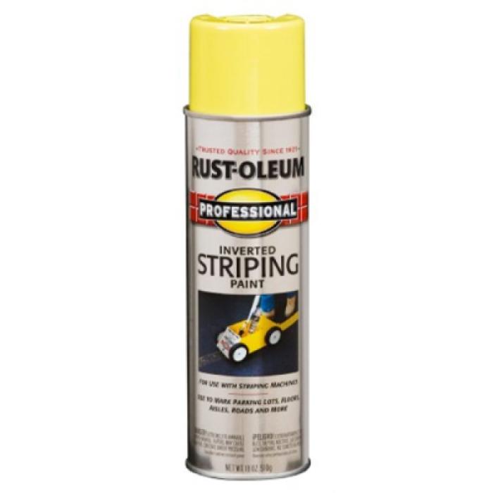 Rust-Oleum 2548838 Inverted Marking Spray Paint, Yellow, 18 oz, Can