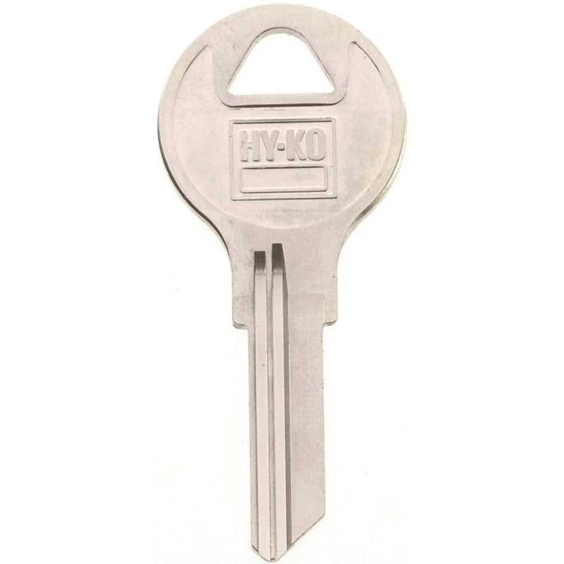 Hy-Ko 11010AP1 Key Blank, Brass, Nickel, For: Chicago Cabinet, House Locks and Padlocks, AP1 Key Number (Pack of 10)