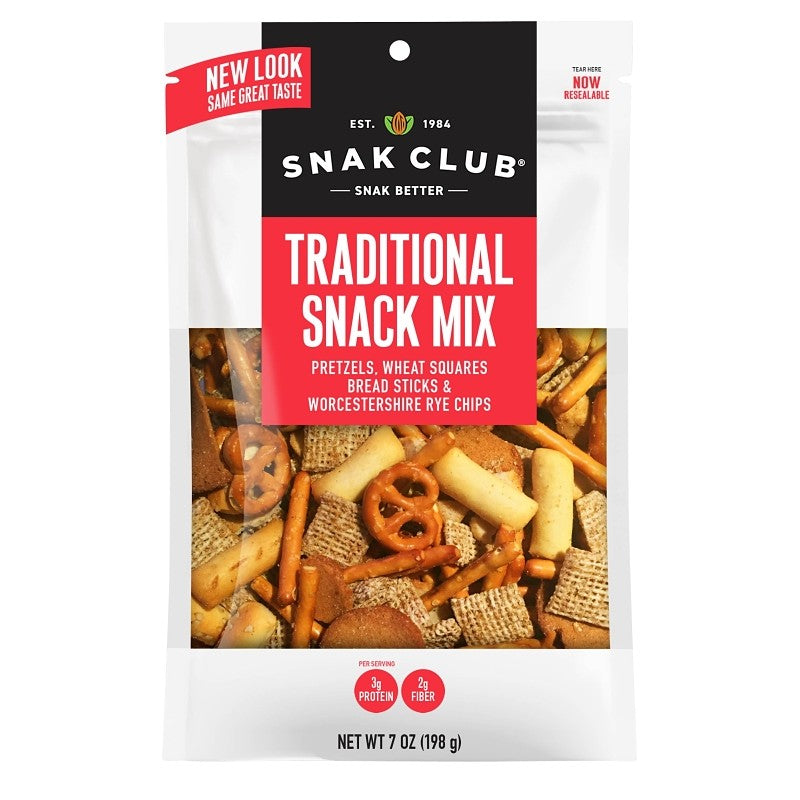 Snak Club CSU29469 Traditional Snack Mix, 6.75 oz (Pack of 6)