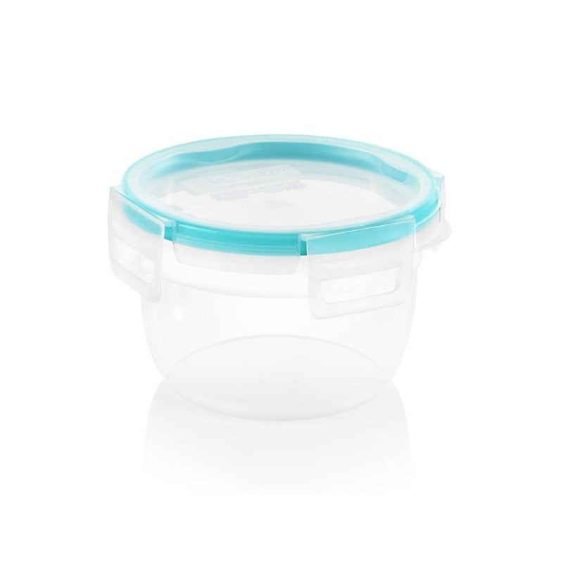 Snapware 1109968 Food Container, 3.86 Cups Capacity, Plastic, Clear, 6-1/2 in Dia, 3 in H