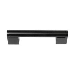 Laurey Tribeca Series 87806 Cabinet Pull, 4-3/4 in L Handle, 1.38 in Projection, Zinc, Matte Black