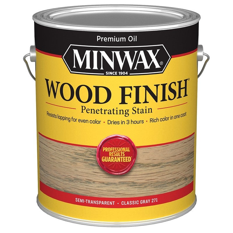 Minwax Wood Finish 710980000 Wood Stain, Classic Gray, Liquid, 1 gal, Can (Pack of 2)