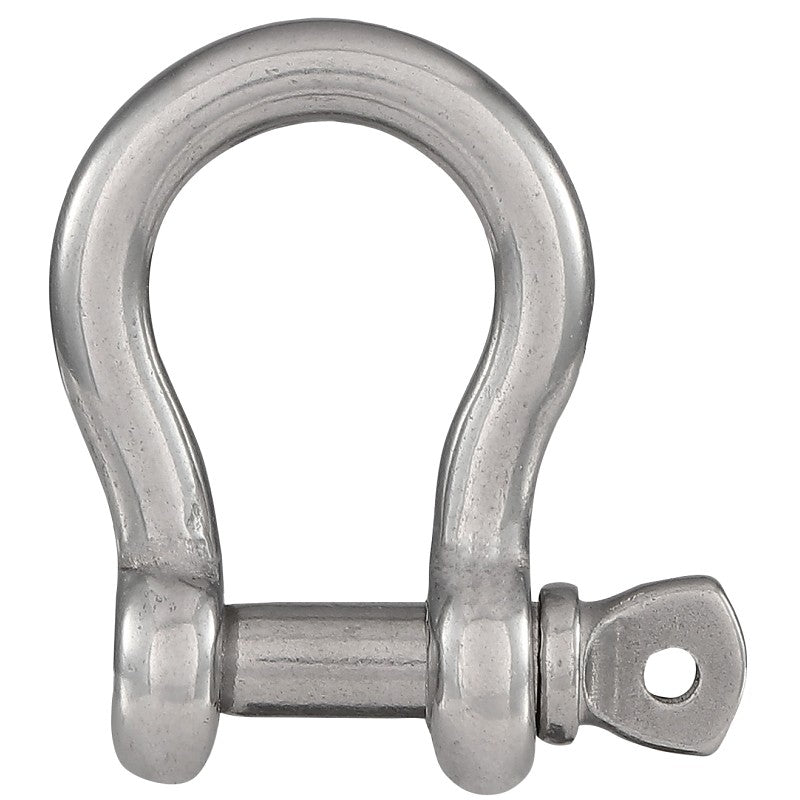 National Hardware N100-347 Anchor Shackle, 3/16 in Trade, 650 lb Working Load, 3/16 in Dia Wire, 316 Grade