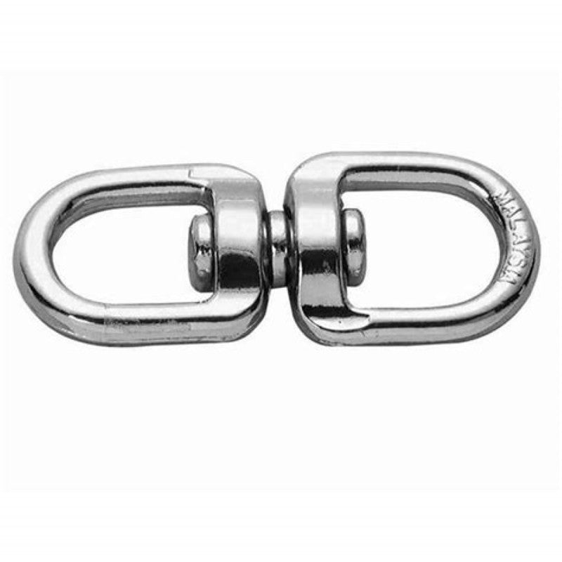 Campbell T7640302 Chain Swivel, 5/8 in Trade, 90 lb Working Load, Zinc, Nickel