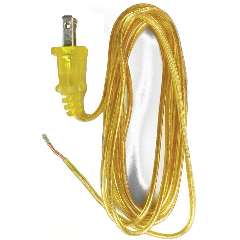 Jandorf 60136 Lamp Cord with Polarized Plug, Gold Sheath