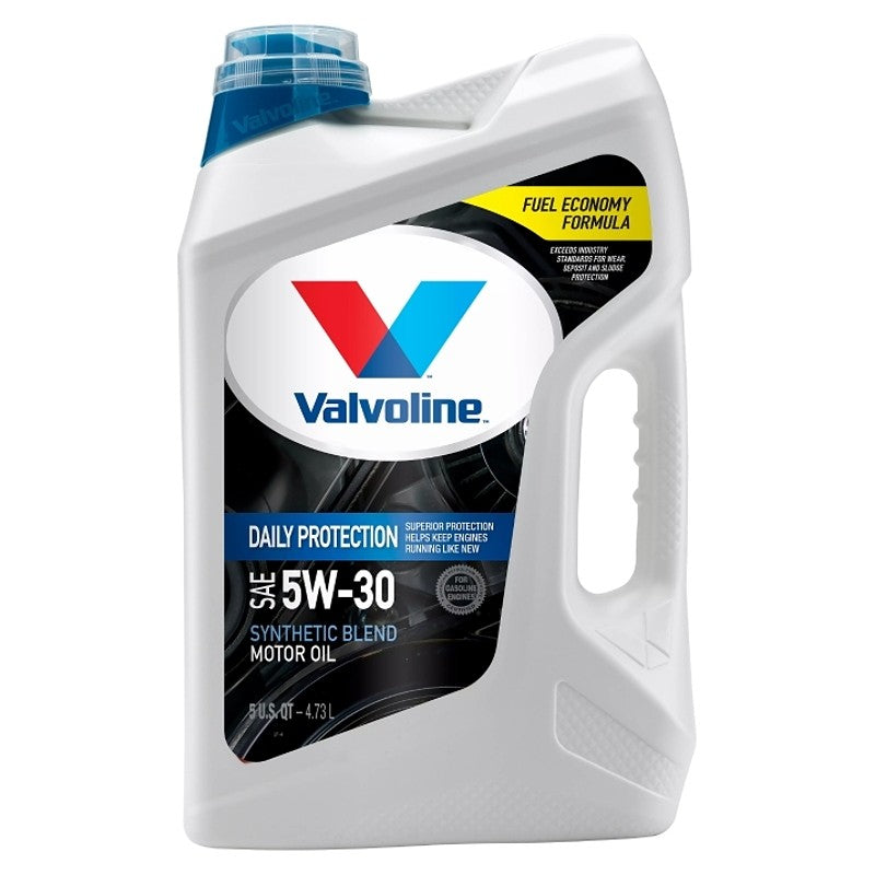 Valvoline Daily Protection 881159 Synthetic Blend Motor Oil, 5W-30, 5 qt, Jug (Pack of 3)