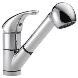 Peerless Tunbridge Series P18550LF Pull-Out Faucet, 1.8 gpm, 1-Handle, 3-Faucet Hole, Metal, Chrome Plated