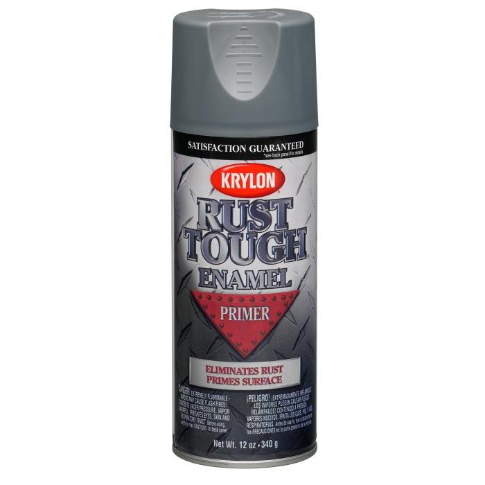 Krylon K09205007 Preventative Primer, 25 sq-ft Coverage Area, Gray, 12 oz