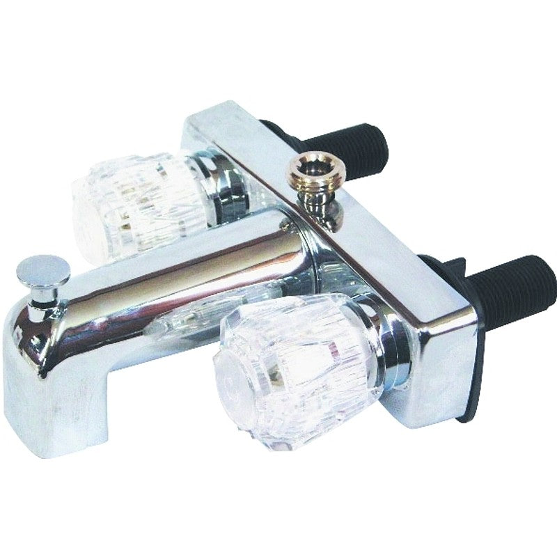 US Hardware RV-022B Tub and Shower Diverter, 1/2 in Connection, Plastic, Chrome