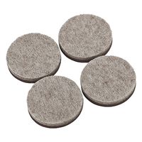 Self Adhesive Foam Backed Self Leveling Floor Saver Felt Pads 1-1/2 Inch Oatmeal 4 Pack