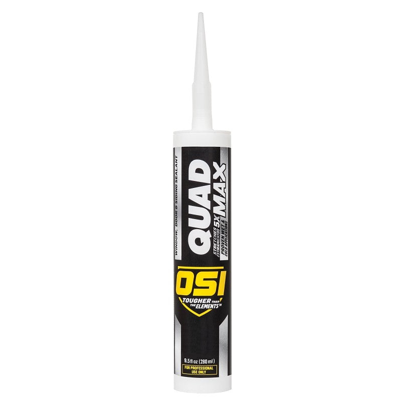OSI QUAD MAX 1868687 Sealant, Black, -14 to 158 deg F, 9.5 oz Cartridge