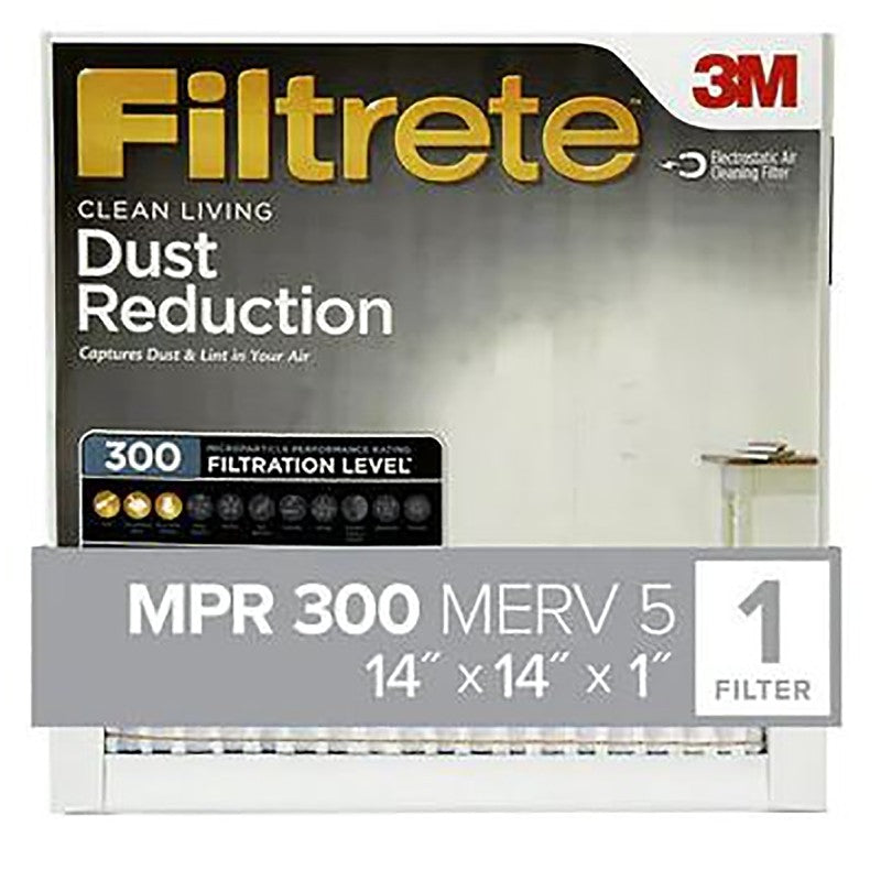Filtrete 311-4 Air Filter, 14 in L, 14 in W, 5 MERV, 300 MPR (Pack of 4)