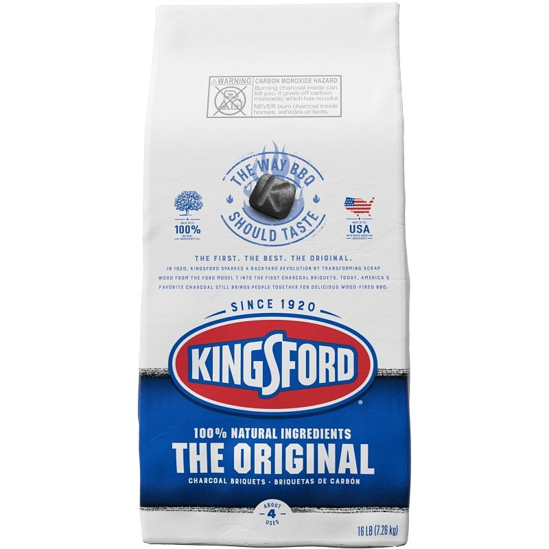 Kingsford The Original Series 10044600321032 Charcoal Briquette, 16 lb Bag