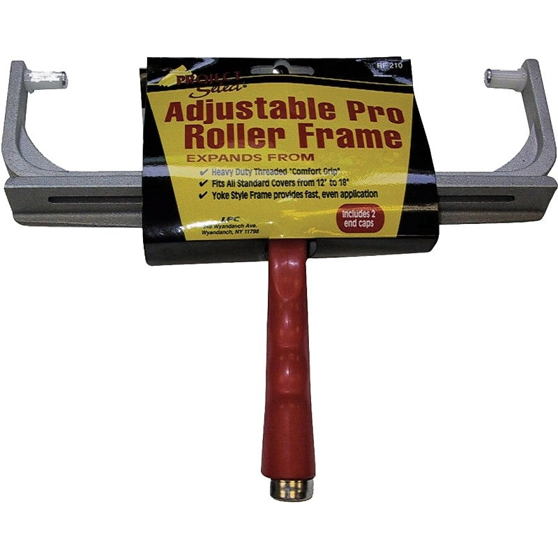 Linzer RF210 Roller Frame, 12 to 18 in L Roller, Threaded Handle