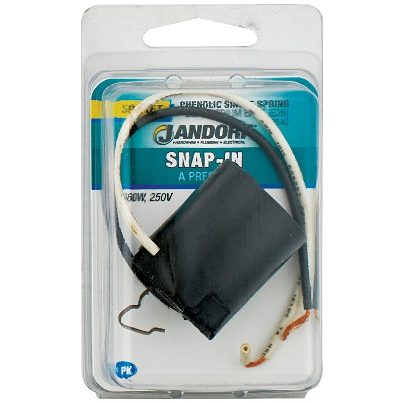 Jandorf 60540 Socket, 6 in Wire Dimensions, 250 V, 660 W, Phenolic Housing Material