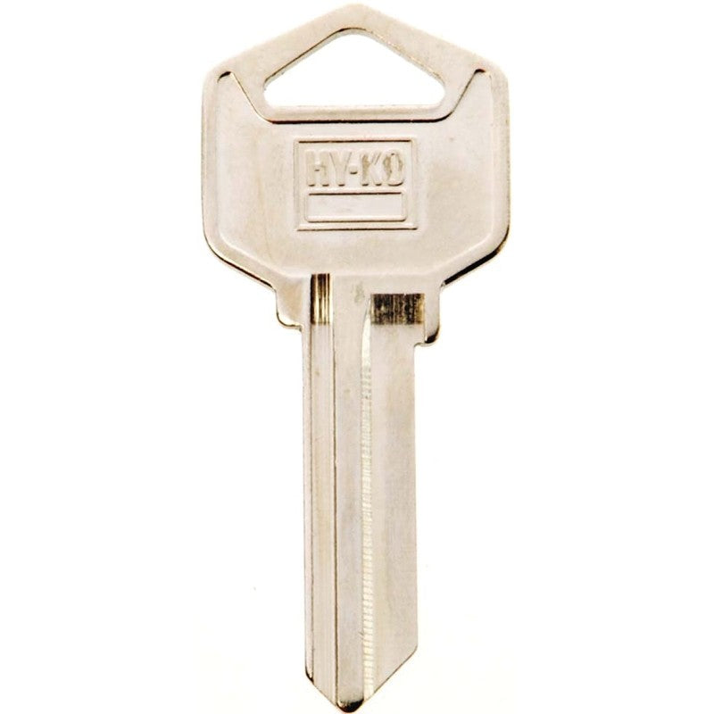 Hy-Ko 11010EZ1 Key Blank, Brass, Nickel, For: LSDA Cabinet, House Locks and Padlocks, EZ1 Key Number