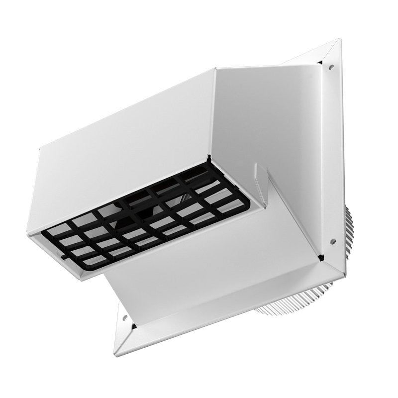 Imperial VT0756 R2 Style Wall Exhaust/Intake Cap, 4 in Duct, Steel, White, Galvanized/Painted