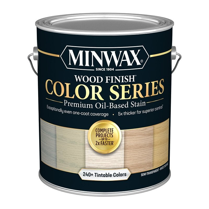 Minwax Wood Finish Color Series 815100000 Interior Wood Stain, Semi-Transparent, Tint Base/White, Liquid, 1 gal (Pack of 2)