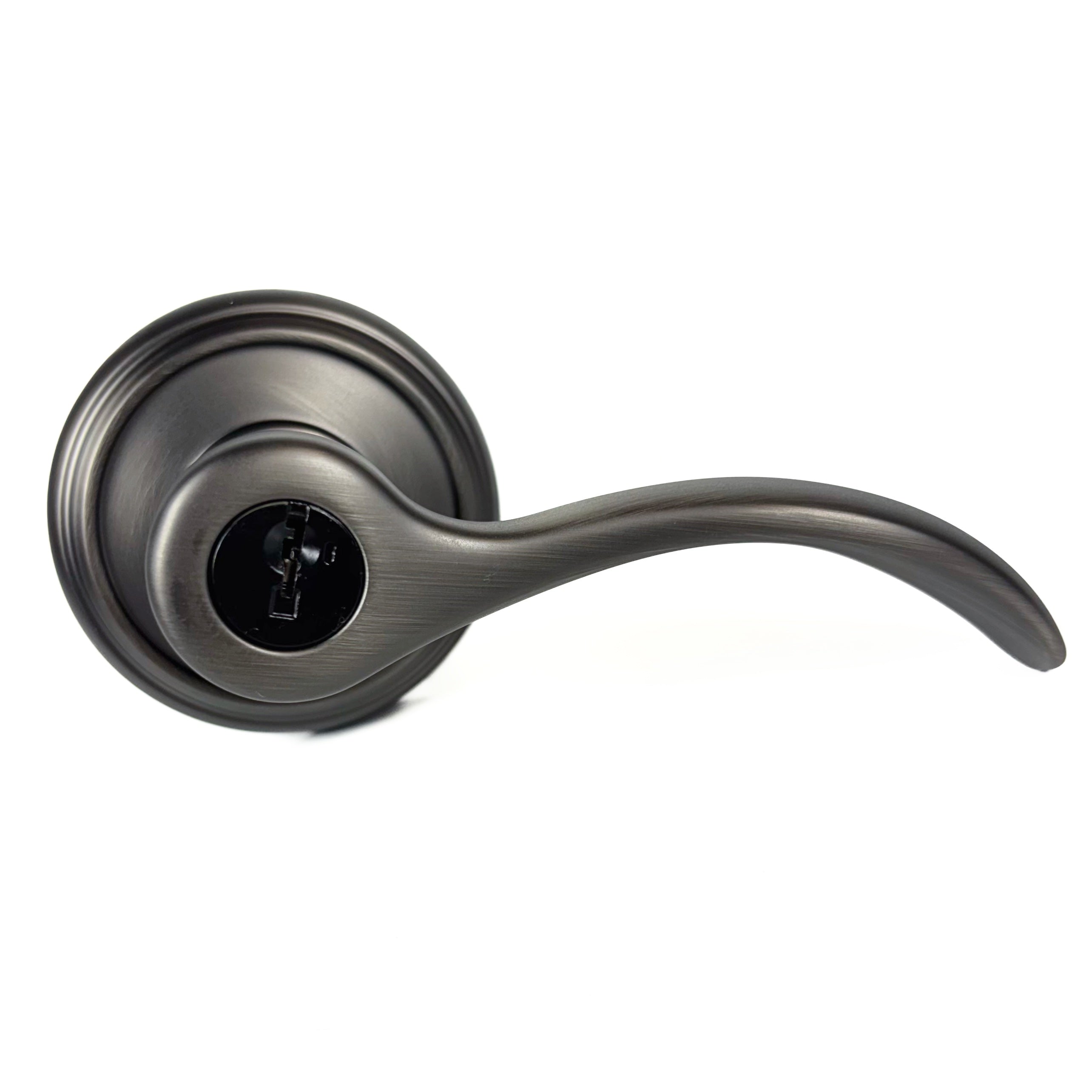 Tobin Smart Key Entry Reversible Leverset Slate Finish (POS)