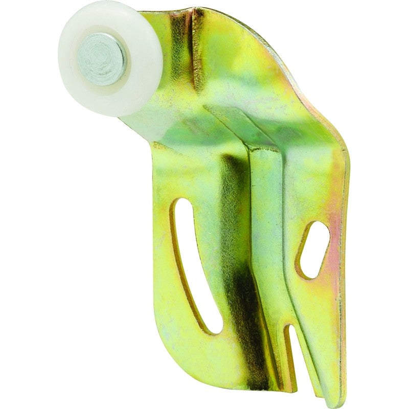 Prime-Line N 6509 Roller Assembly, 3/4 in Dia Roller, 1/4 in W Roller, Nylon, Brown, 1-Roller, 50 lb, Side