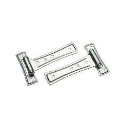 Contemporary Gate Hinge 7 Inch Satin Nickel 2 Pack