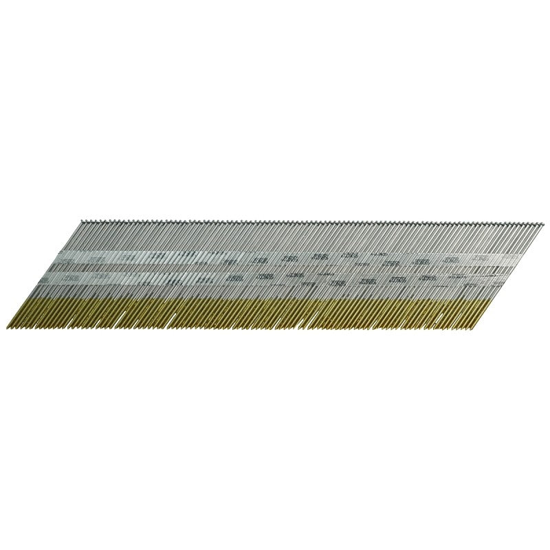 Senco DA25EPB Series Finish Nail, Glue Collation, 2-1/2 in L, 15 ga, Steel, Bright Basic, Brad Head, Smooth Shank
