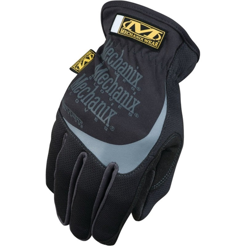 Mechanix Wear FastFit Series MFF-05-011 Work Gloves, Men's, XL, 11 in L, Reinforced Thumb, Elastic Cuff, Black