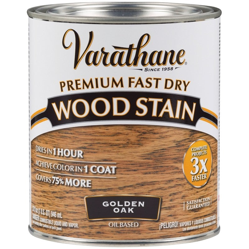 Varathane 262003 Wood Stain, Golden Oak, Liquid, 1 qt, Can (Pack of 2)