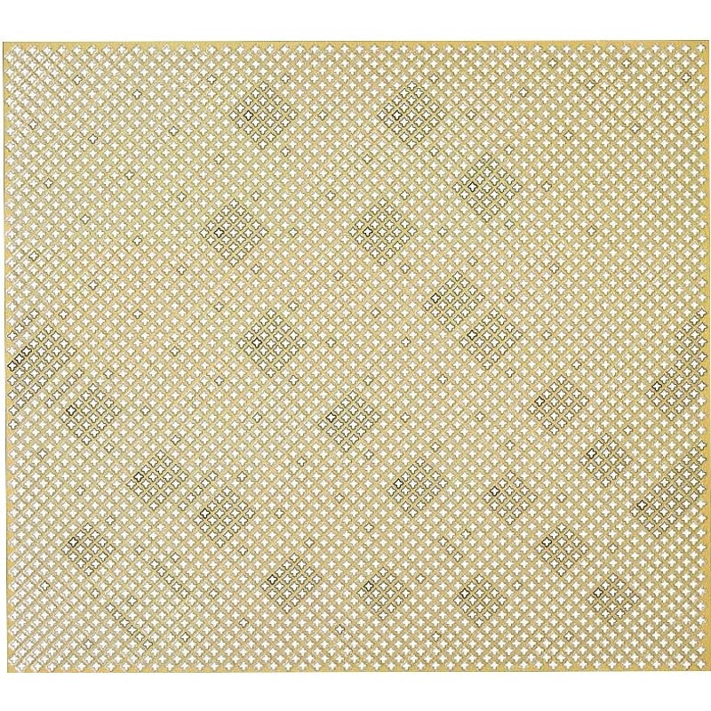M-D 57240 Decorative Metal Sheet, 36 in W, 36 in L, Cloverleaf Tread, Aluminum, Albras (Pack of 3)