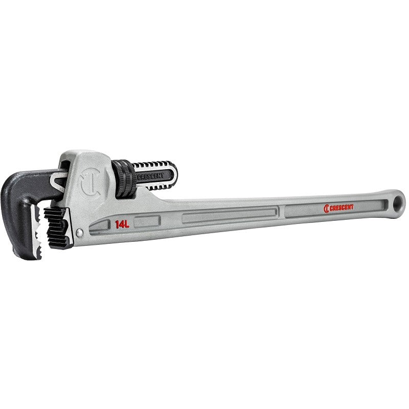 Crescent CAPW14L Pipe Wrench, 0 to 2-3/8 in Jaw, 14 in L, Aluminum, Powder-Coated, Long Handle