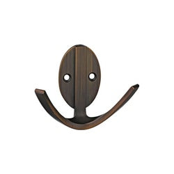 Modern Double Robe Hook 3 Inch Antique Bronze (POS)