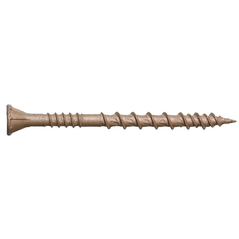 Simpson Strong-Tie DSVT2S Deck Screw, Tan, 2 in L, Ribbed Head, T25 Drive, Steel, 1500/PK