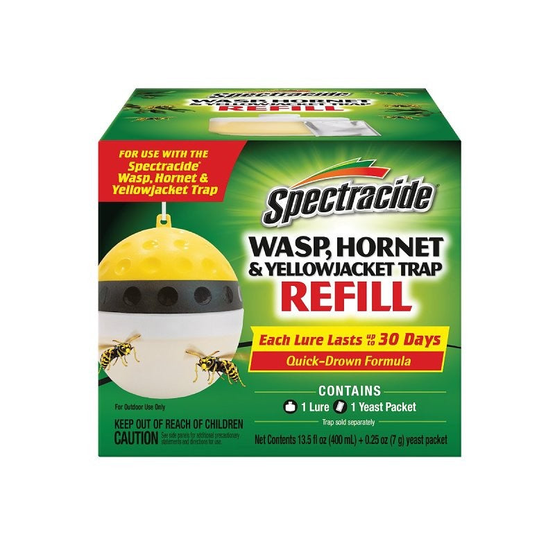 Spectracide HG-97407 Wasp, Hornet and Yellow Jacket Trap Refill, Liquid, Apple