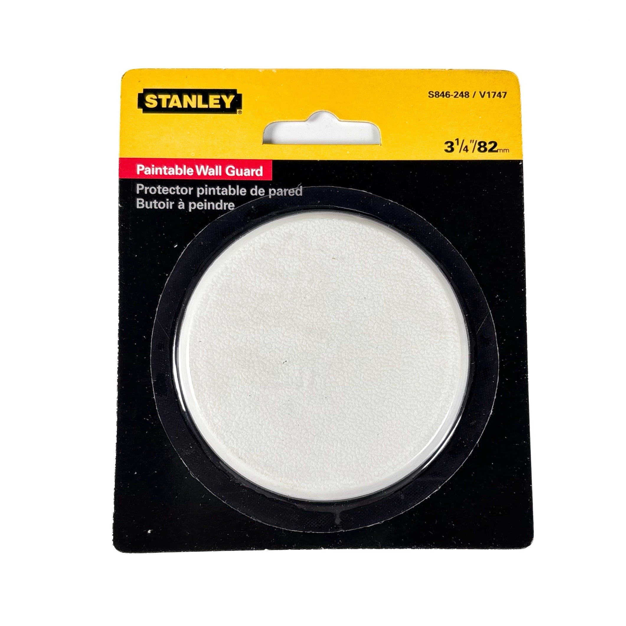 Wall Guard Self Adhesive 3-1/4 Inch Round White Paintable Plastic (POS)